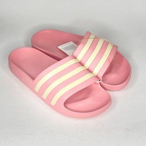 Women's Adidas Adilette Aqua Slide GZ5877 (Wonder Mauve / Wonder White) NWT